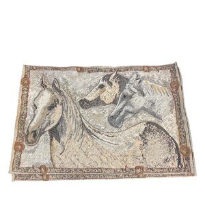 Set of 2 Horse Tapestry Placemats Animal Lover Equestrian‎